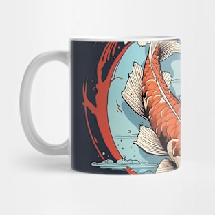 Koi fish and Water Mug